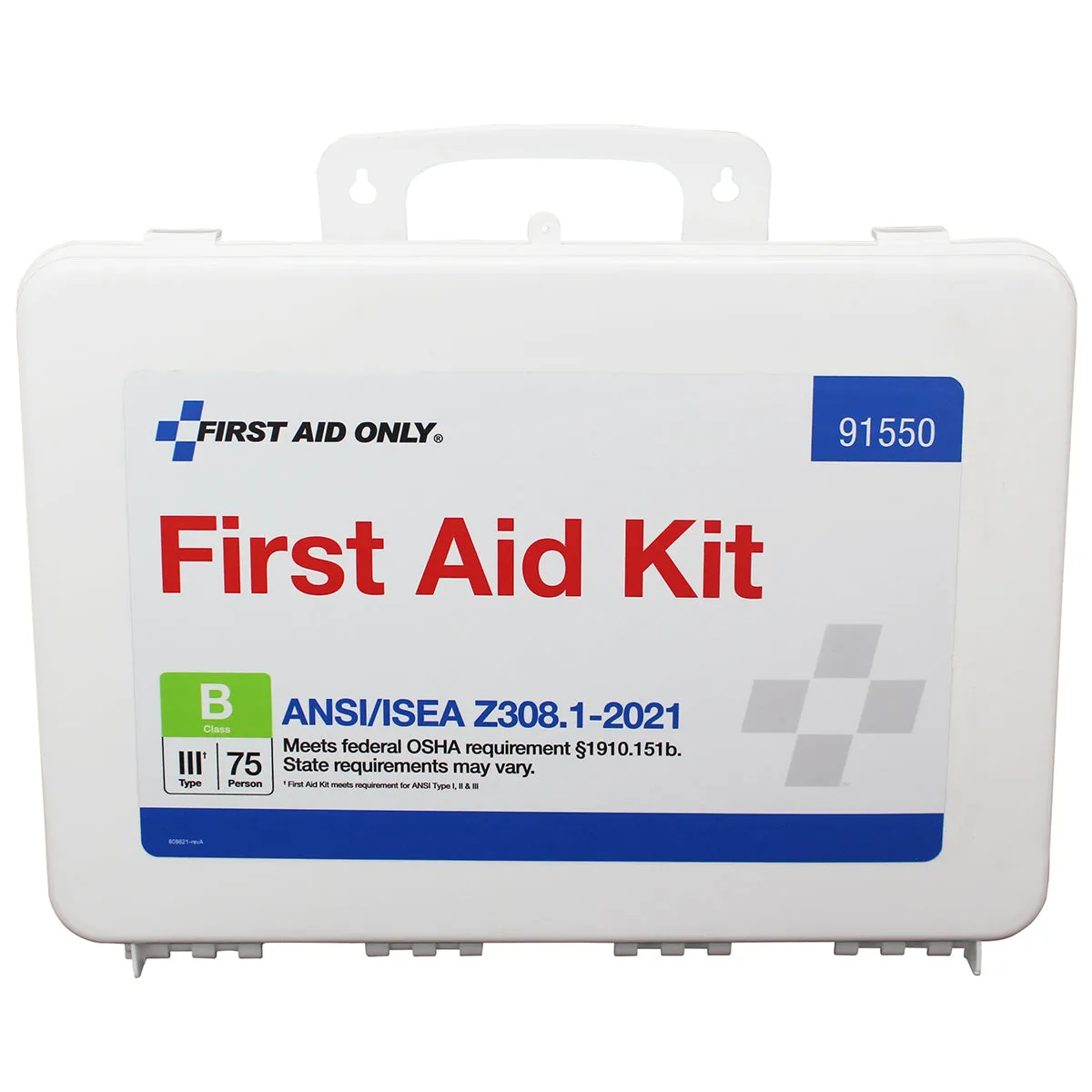 First Aid Only 50 personer førstehjelpsskrin ANSI B plast