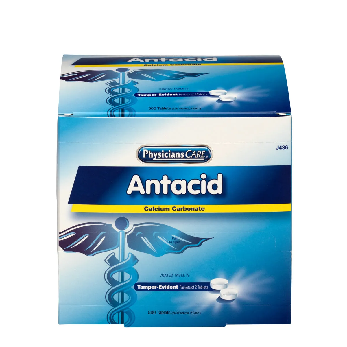 First Aid Only Antacid tabletter 250x2 stk kalsiumkarbonat