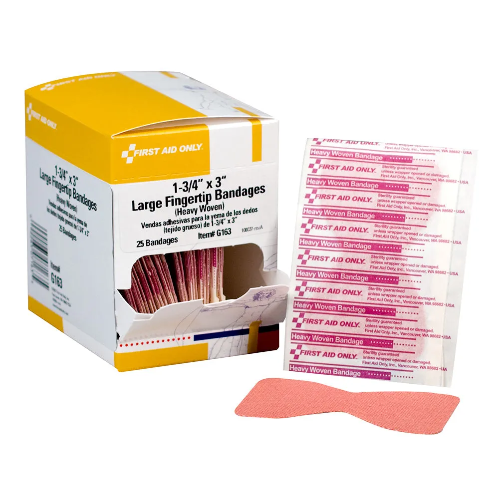 First Aid Only fingertupp plaster ekstra stor vevd 25 stk