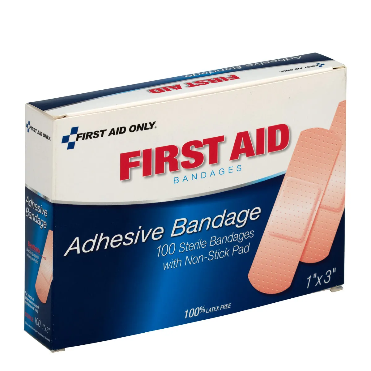 First Aid Only plastplaster 2,5x7,6 cm 100 stk vanntett
