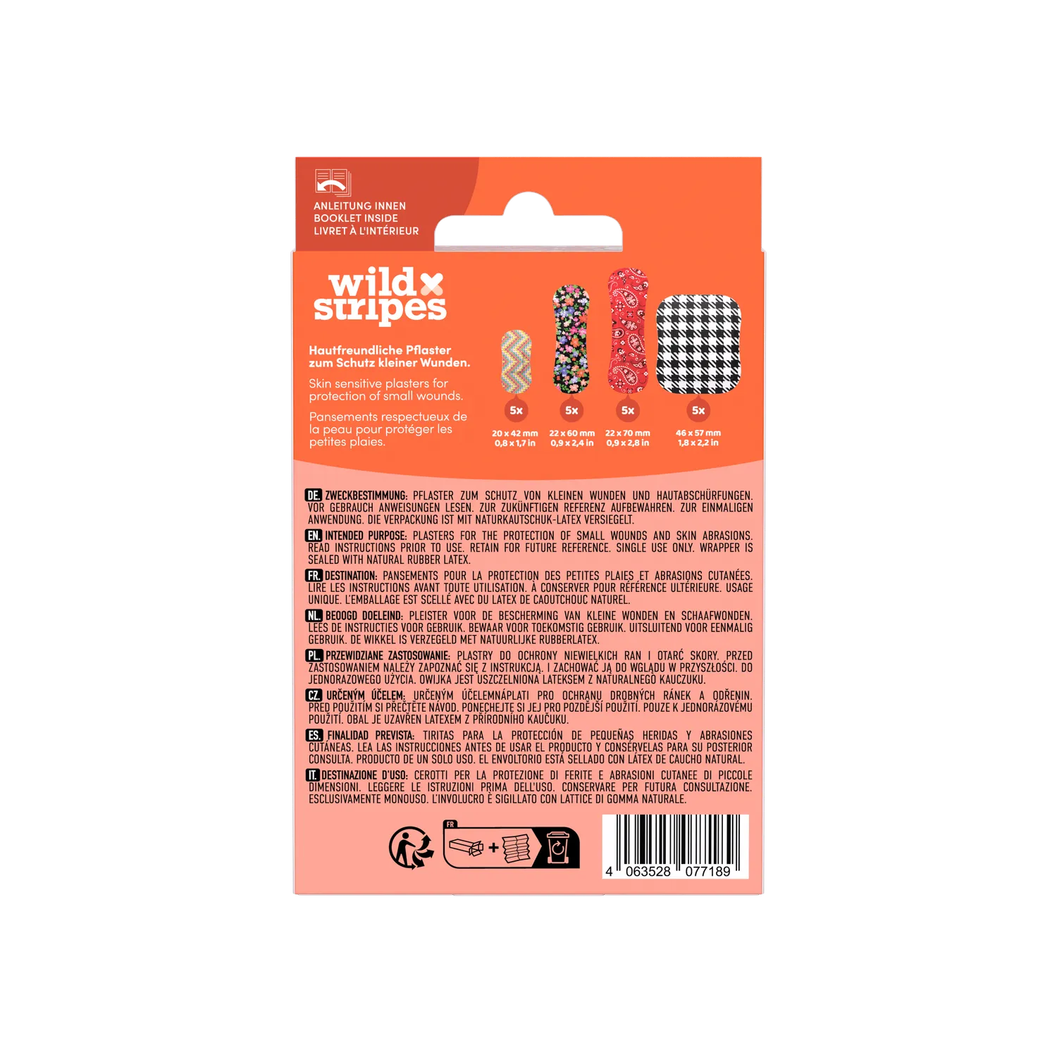 Wild Stripes Classic Sensitive Fashion plaster 20 stk sensitiv