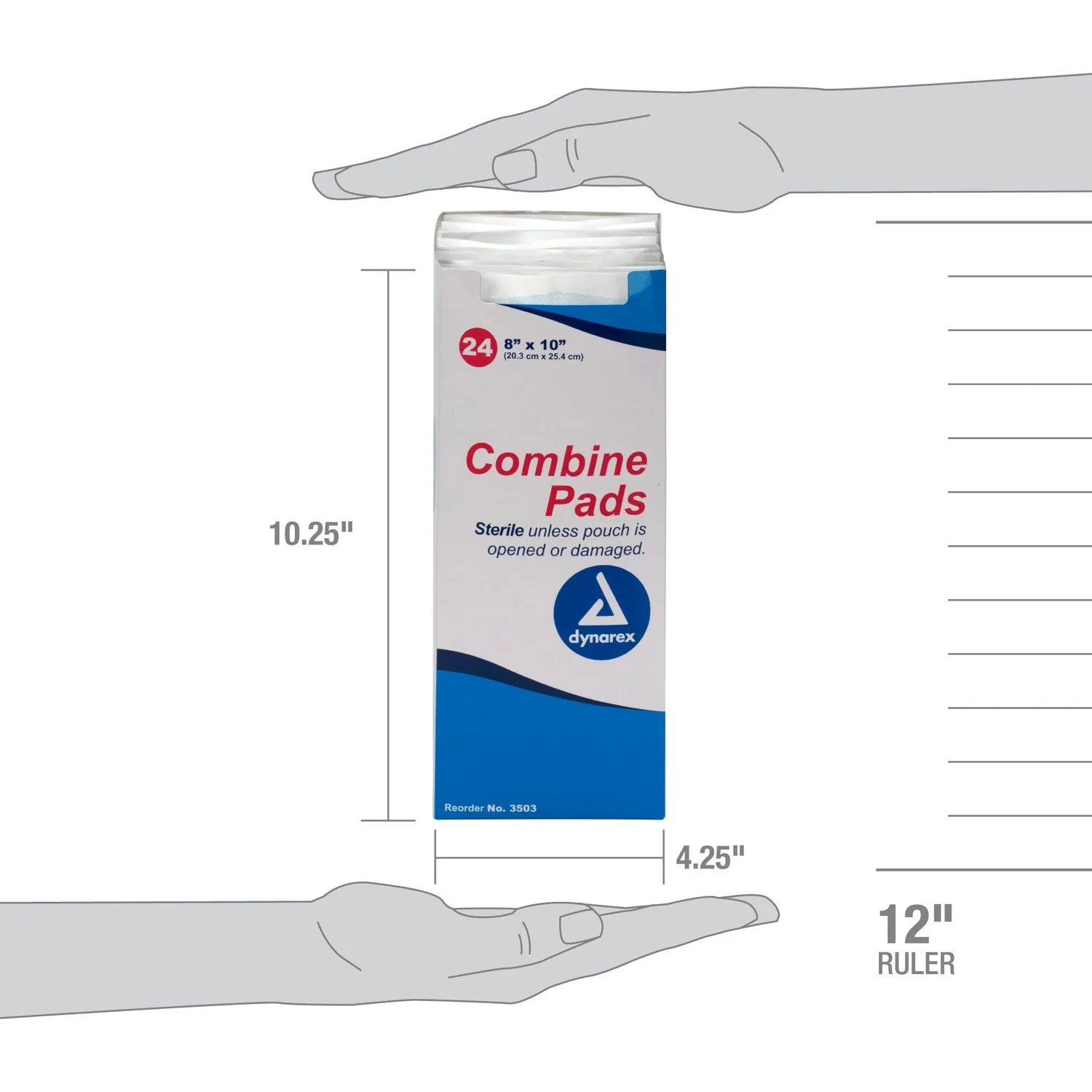 First Aid Only 8x10 traumapad 24 stk steril