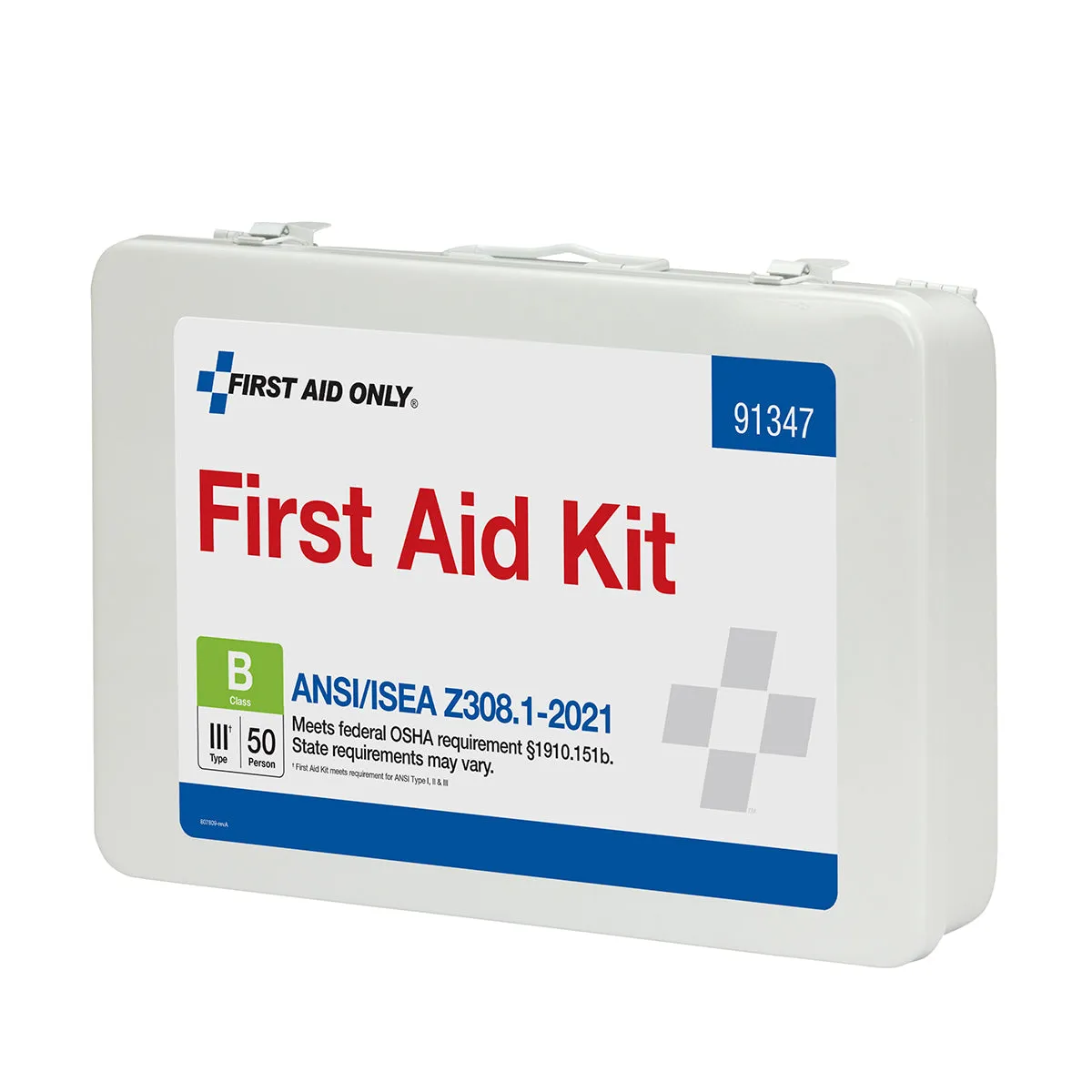 First Aid Only 50 Person ANSI B førstehjelpsskrin metall 210 deler