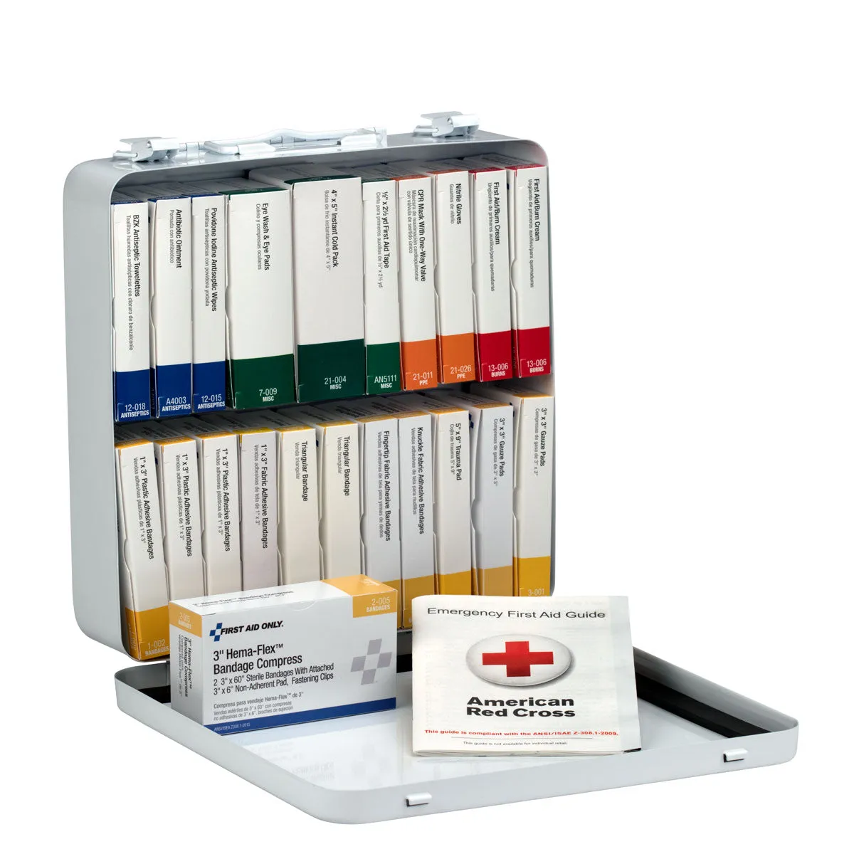 First Aid Only 24 Unit førstehjelpsskrin 165 deler metall