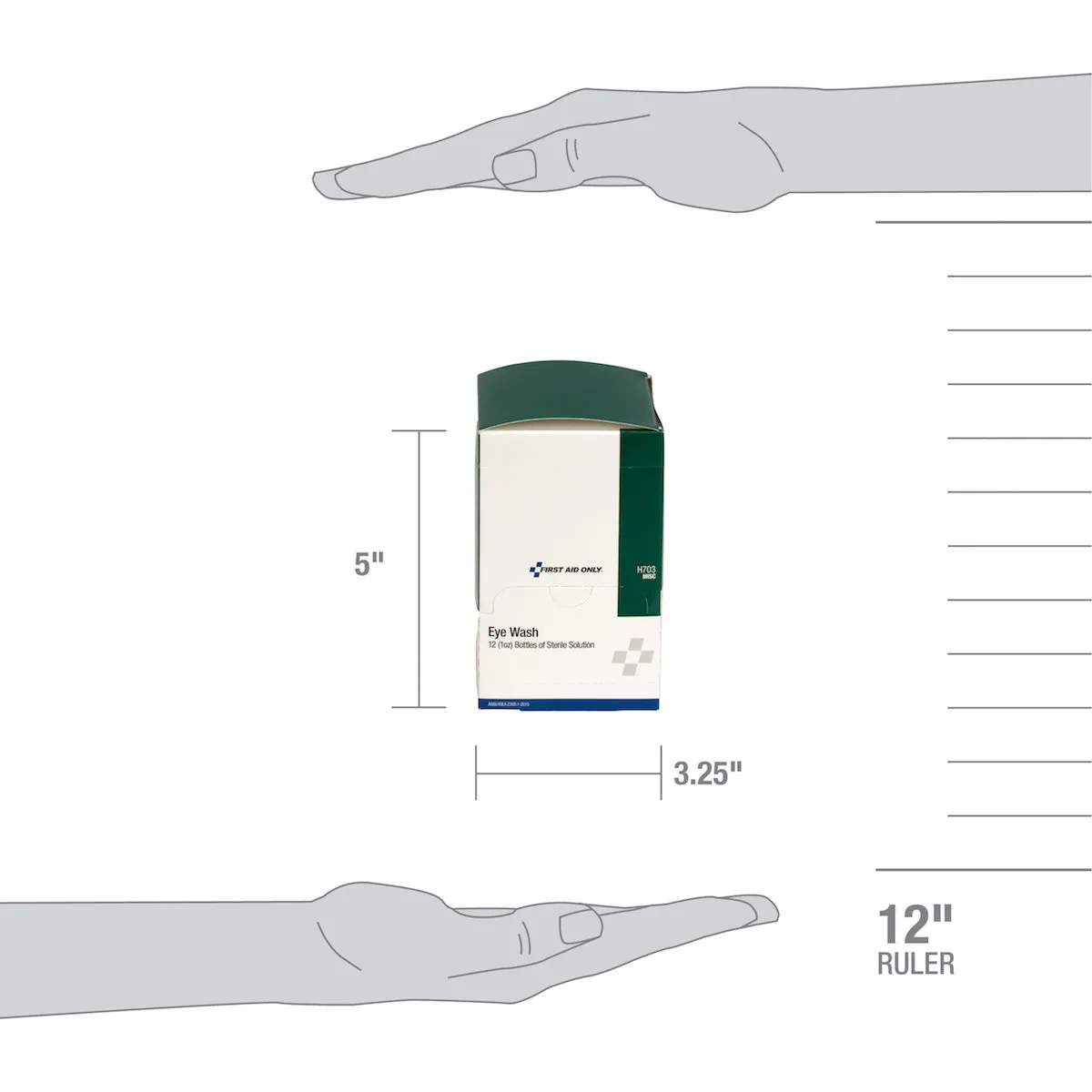 First Aid Only Eyewash Bottle øyeskyll 12-pk skrukork