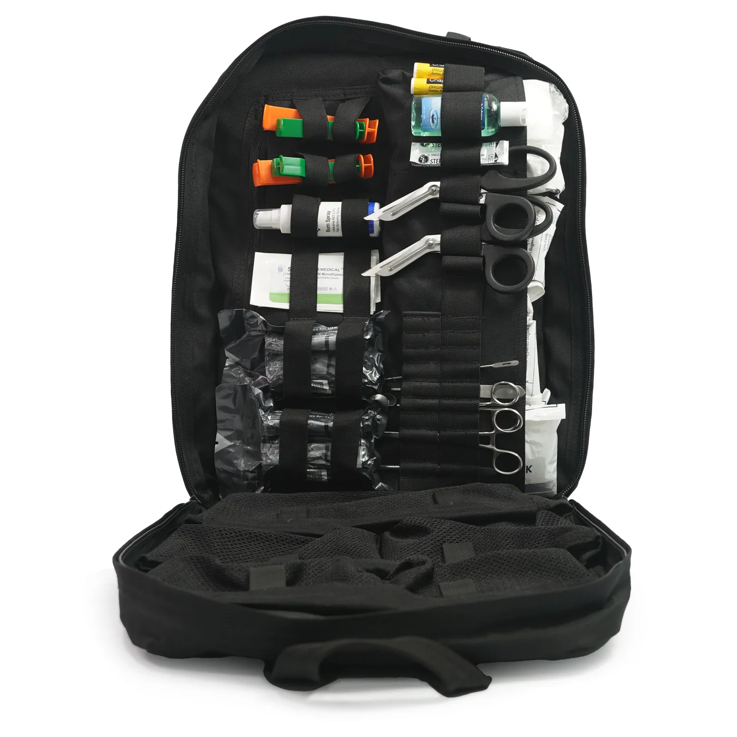 First Aid Only Stomp Medical Backpack førstehjelpssekk svart 300 deler