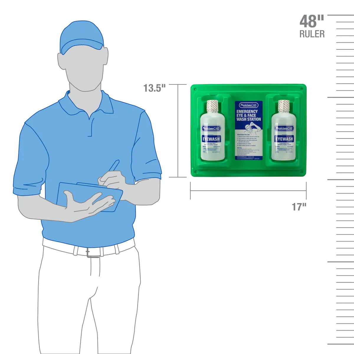 First Aid Only Eyewash Station øyeskyllestasjon 2x946 ml