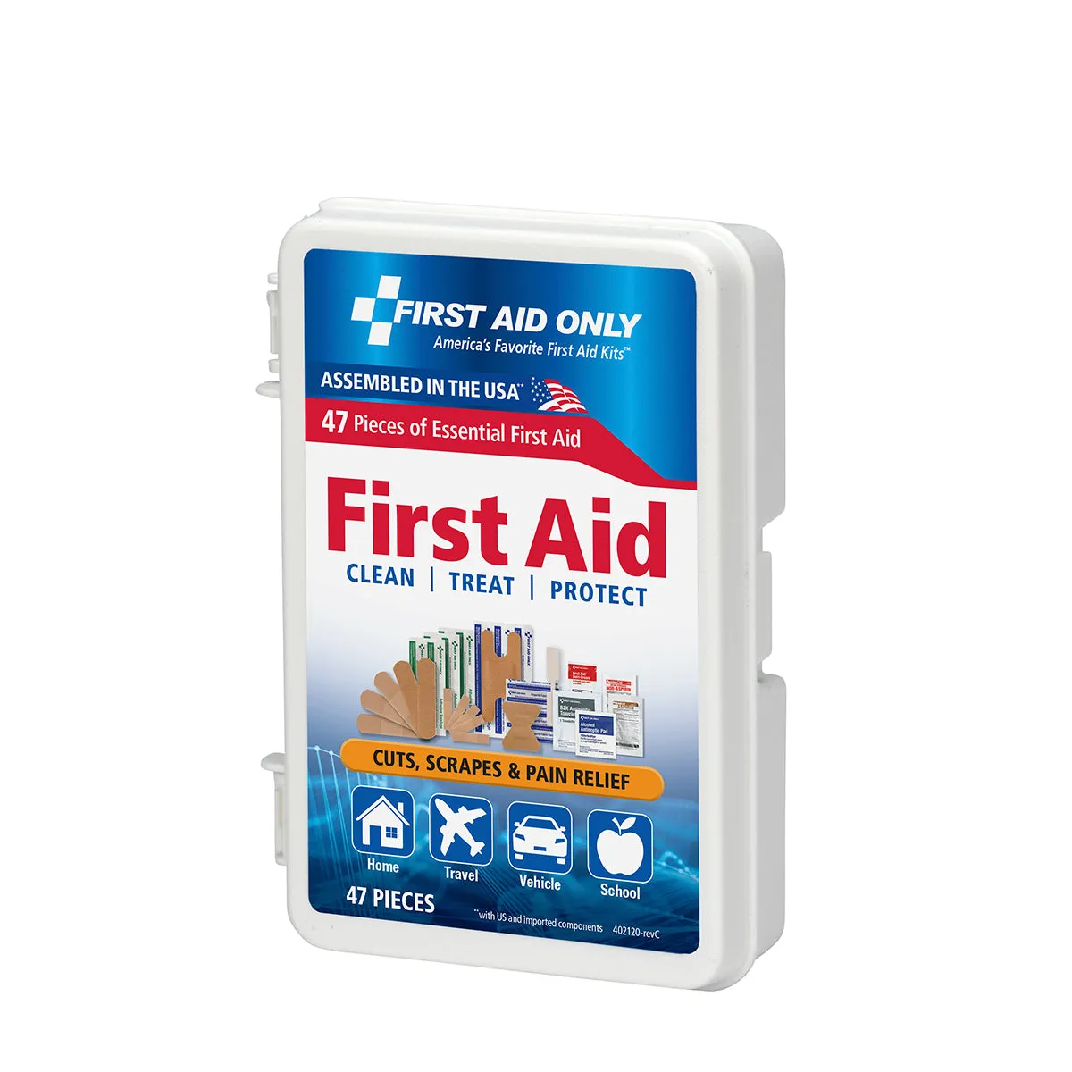 First Aid Only Personal førstehjelpssett 47-delt plastboks
