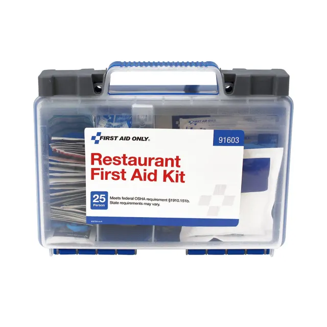 First Aid Only Restaurant førstehjelpsskrin 25 personer 125 deler