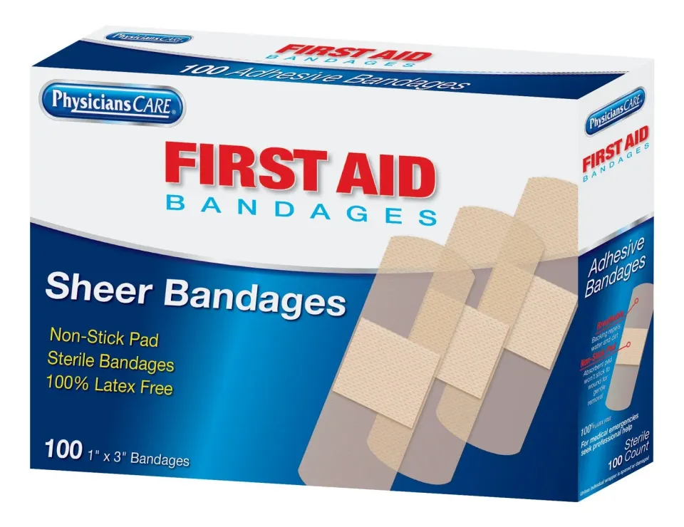 First Aid Only 1x3 plaster hudfarget 100 stk