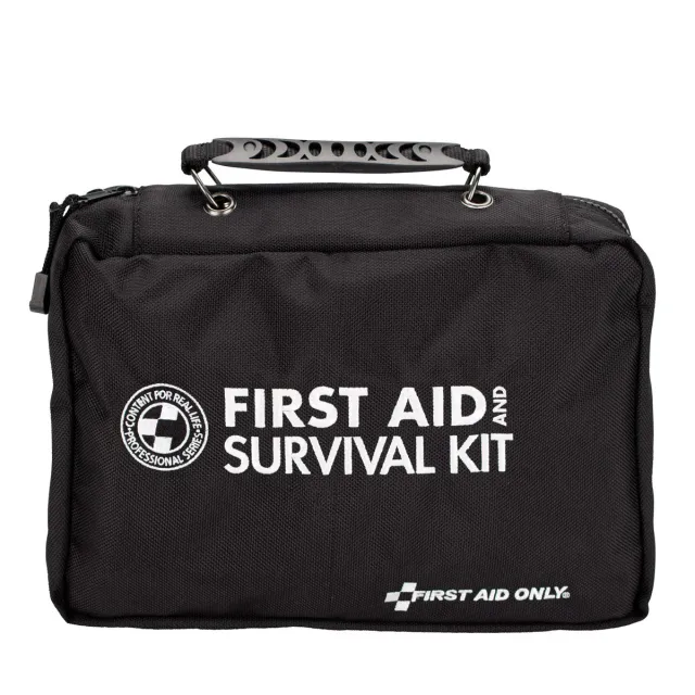First Aid Only Deluxe Survival førstehjelpssett 223 deler svart