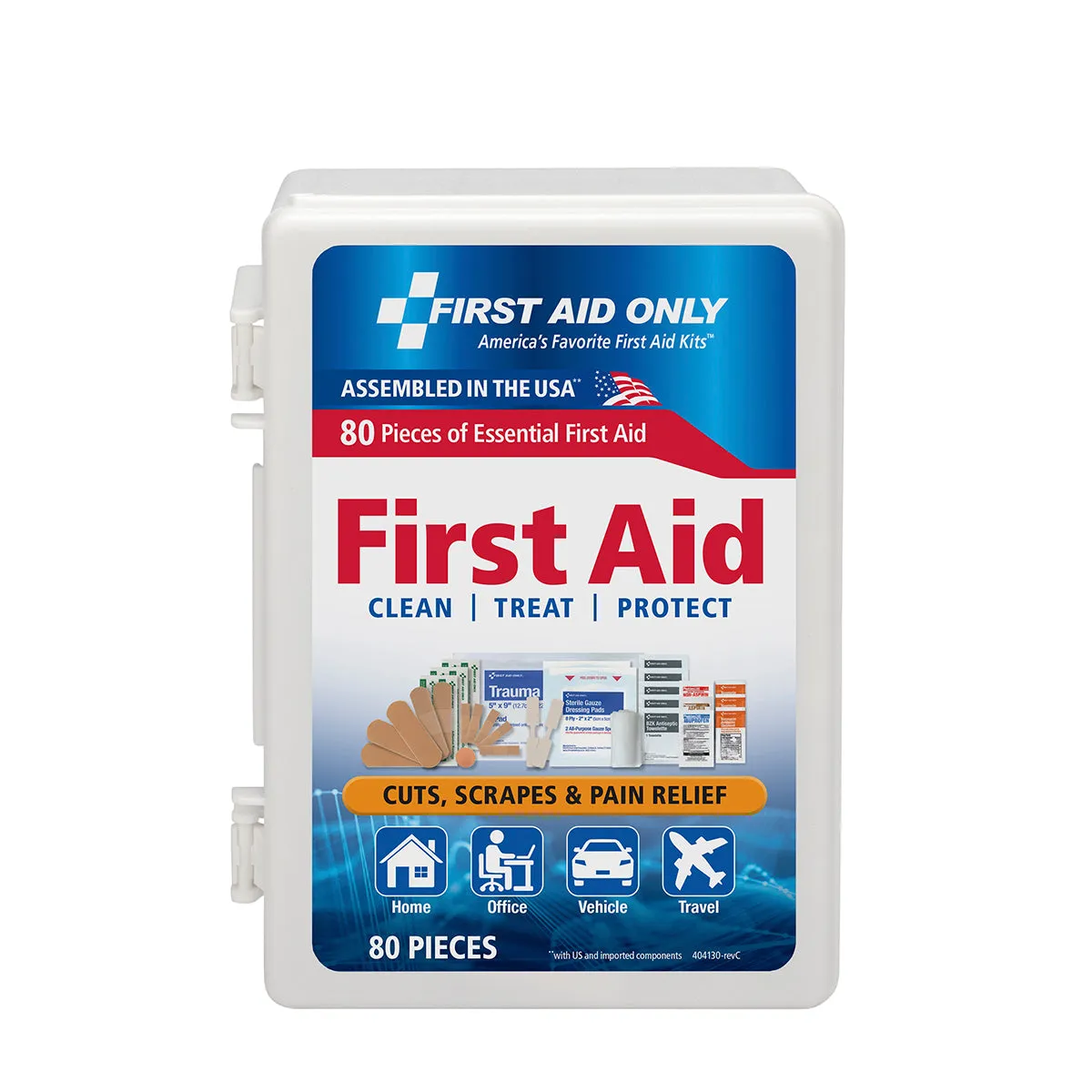 First Aid Only førstehjelpssett i koffert 80 deler