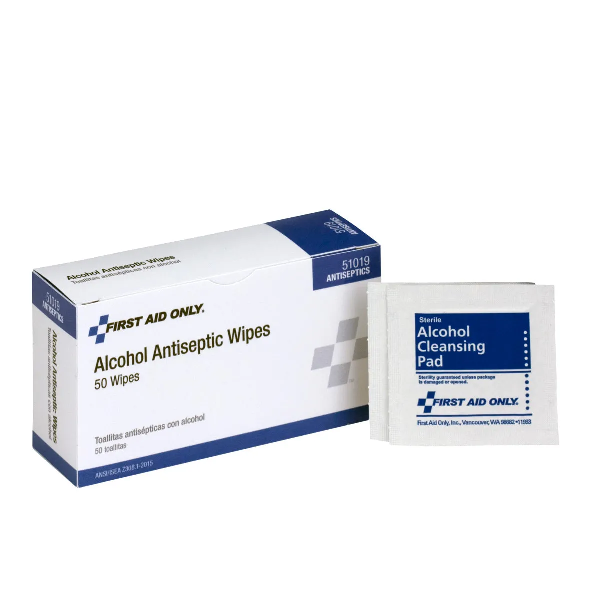First Aid Only alkoholpads 50 stk 70% sårrens