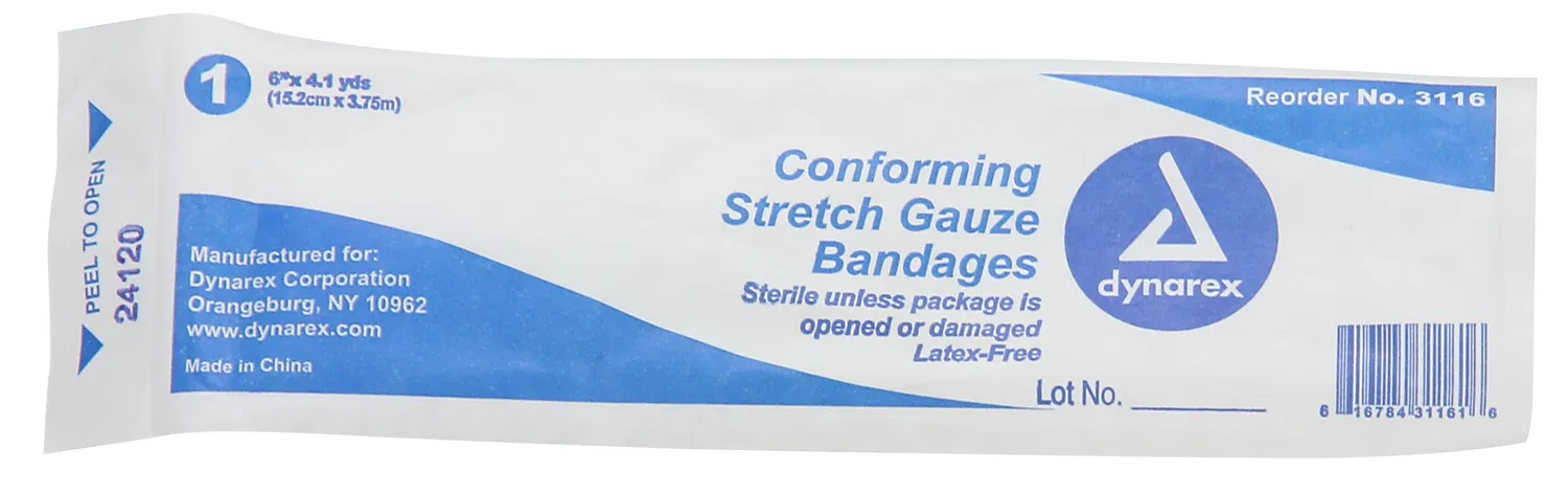 First Aid Only 6"x4 yd steril gasbind 1 stk elastisk