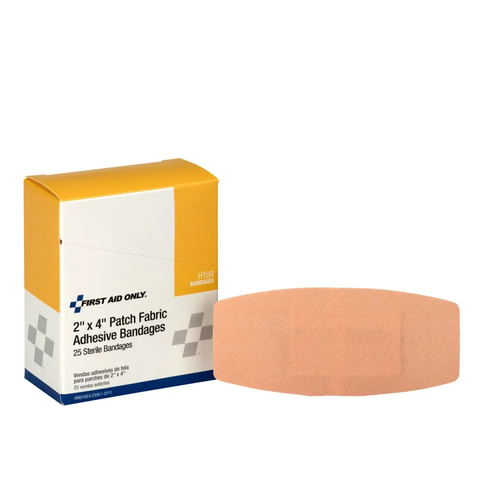 First Aid Only stoffplaster 5x10 cm 25 stk slitesterk