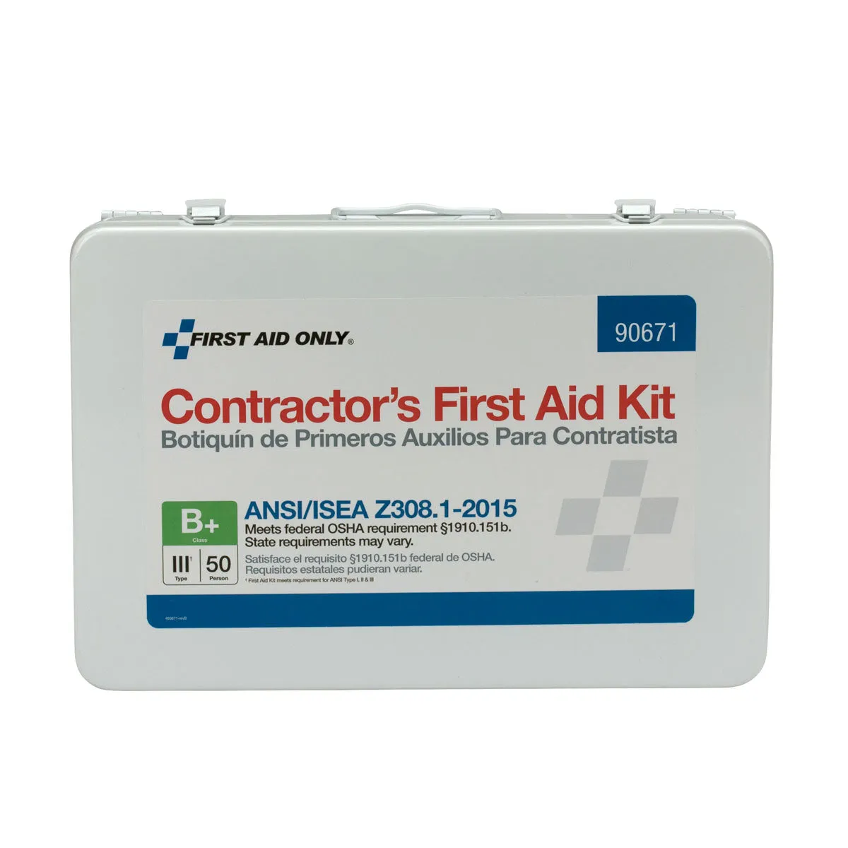 First Aid Only Contractor skap 50 personer metall ANSI B+