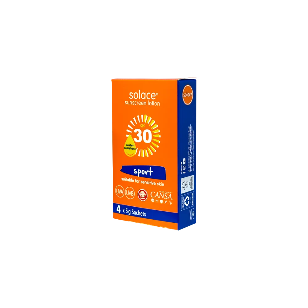 Burnshield Solace solkrem SPF30 eske poser