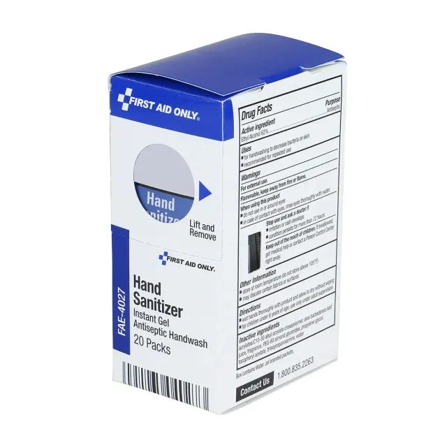 First Aid Only SmartCompliance hånddesinfeksjon 20 x 0,9 g