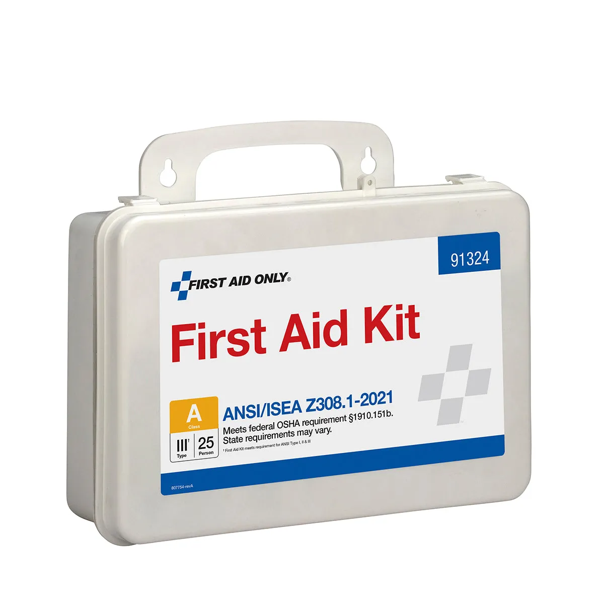 First Aid Only 25 personer ANSI A førstehjelpsskrin 94 deler