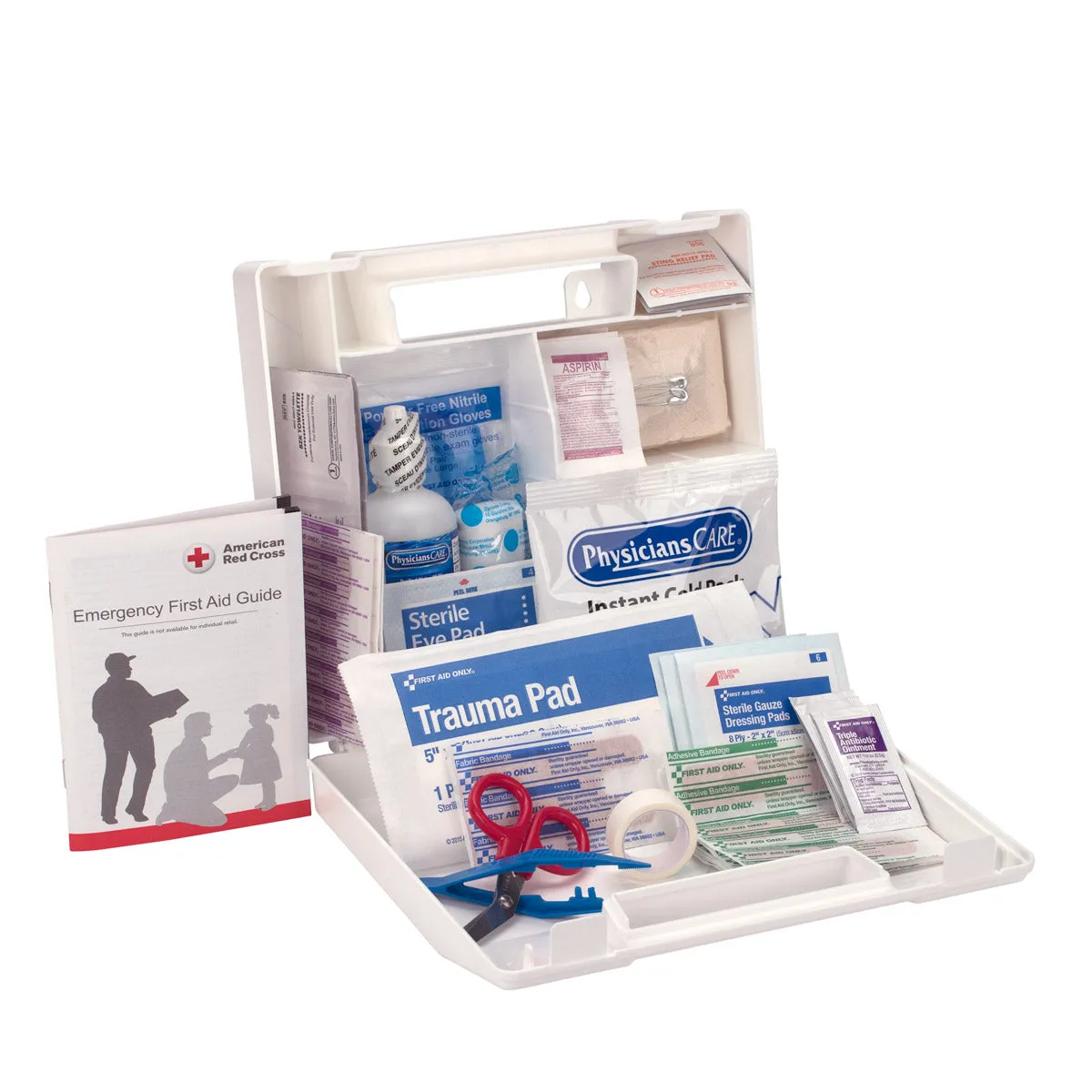 First Aid Only 25 Person førstehjelpsskrin plast 107 deler