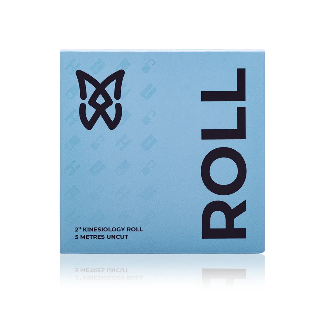 SpiderTech Two Inch Roll kinesiologitape blå rull lateksfri