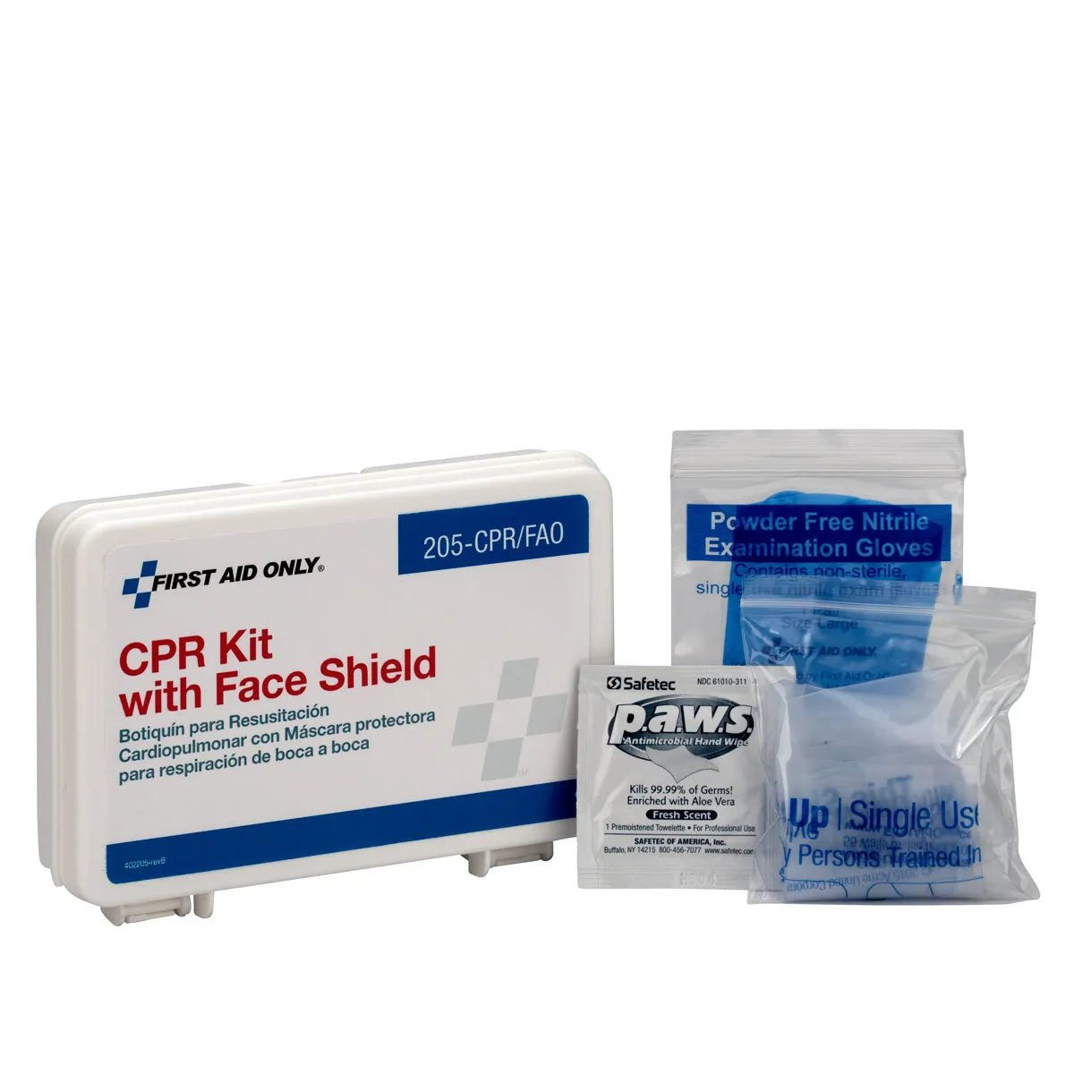 First Aid Only CPR Kit hjerte-lungeredning 5-deler plastetui