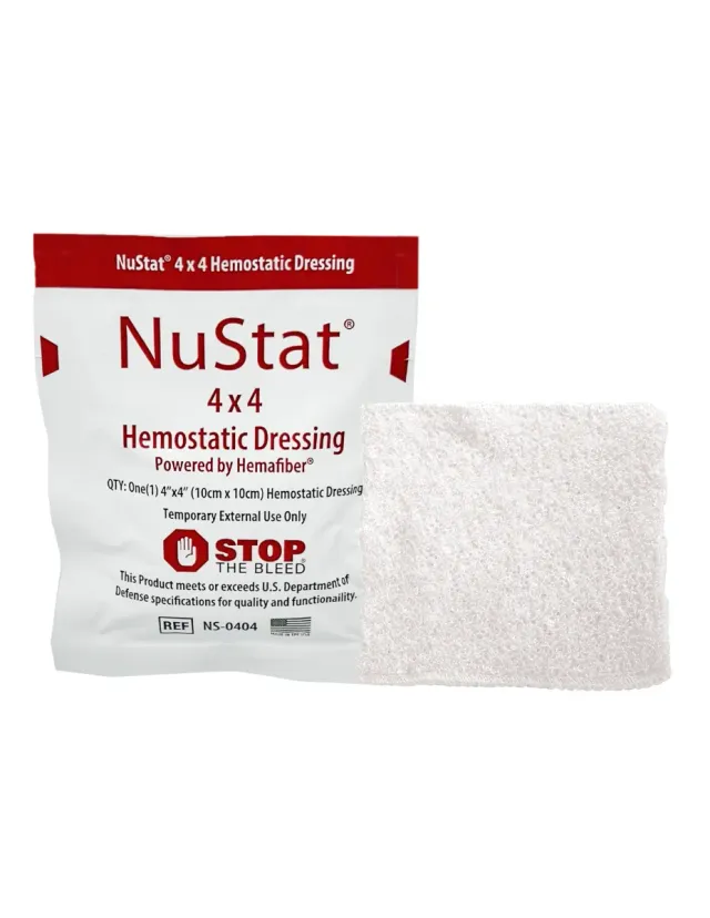 First Aid Only hemostatisk gasbind 10x10cm 10stk blødning