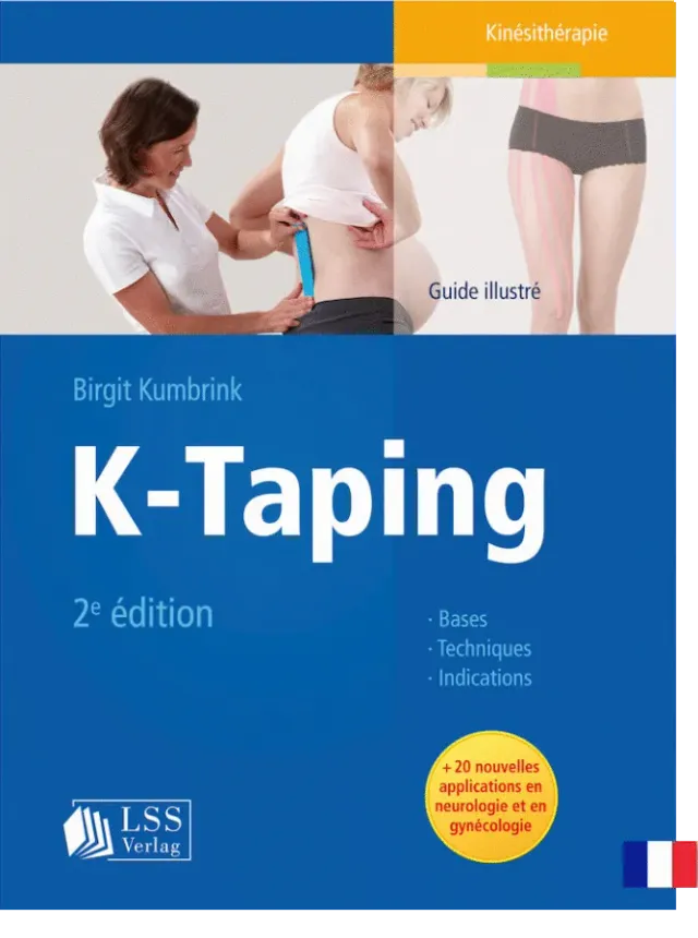 K-tape K-Taping illustrert bok fransk 2. utgave