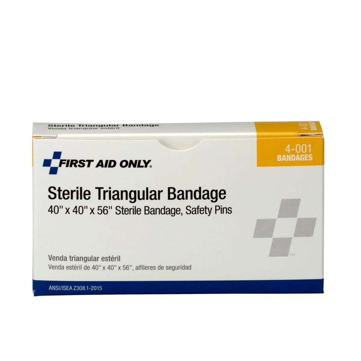First Aid Only 40x40x56 trekantbandasje steril bomull 1 stk