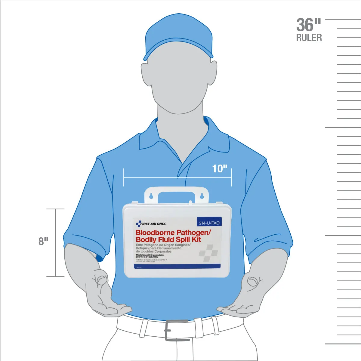 First Aid Only BBP smittevernsett 24 deler veggmontert