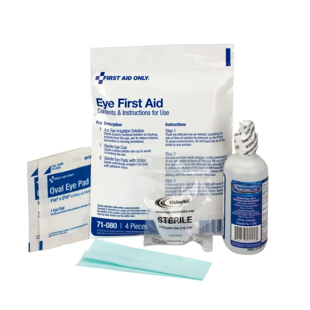 First Aid Only Eye Wound førstehjelpssett 6 deler skylling