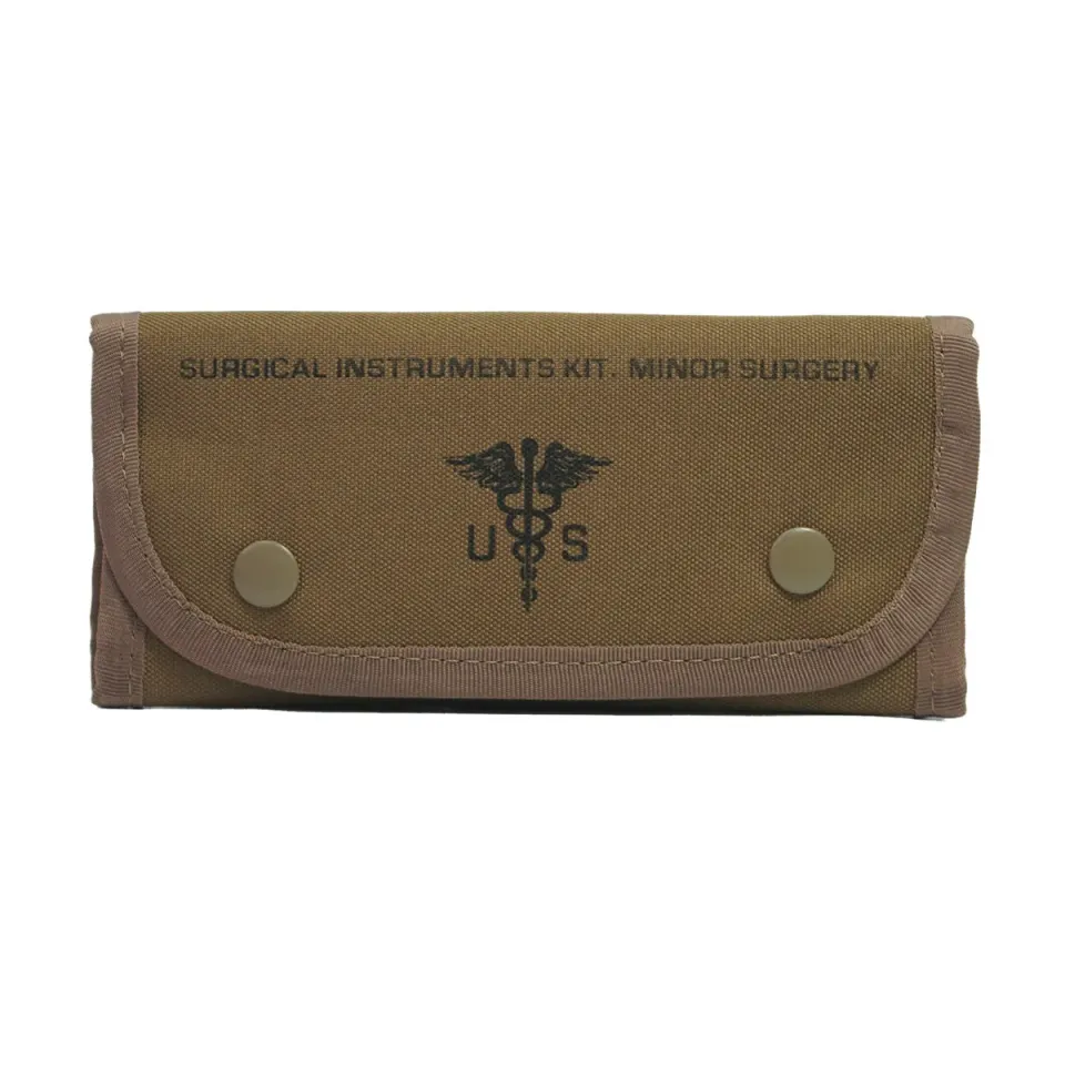 First Aid Only Surgical Set førstehjelpsmappe tan nylon