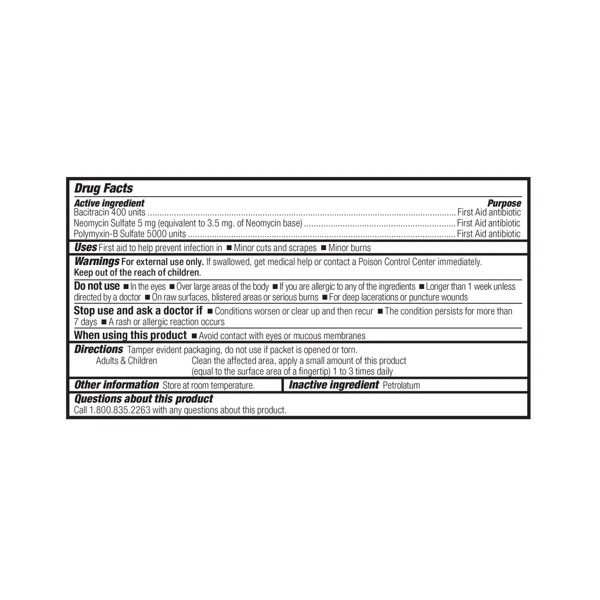 First Aid Only Triple Antibiotic salve 60 stk sårsalve