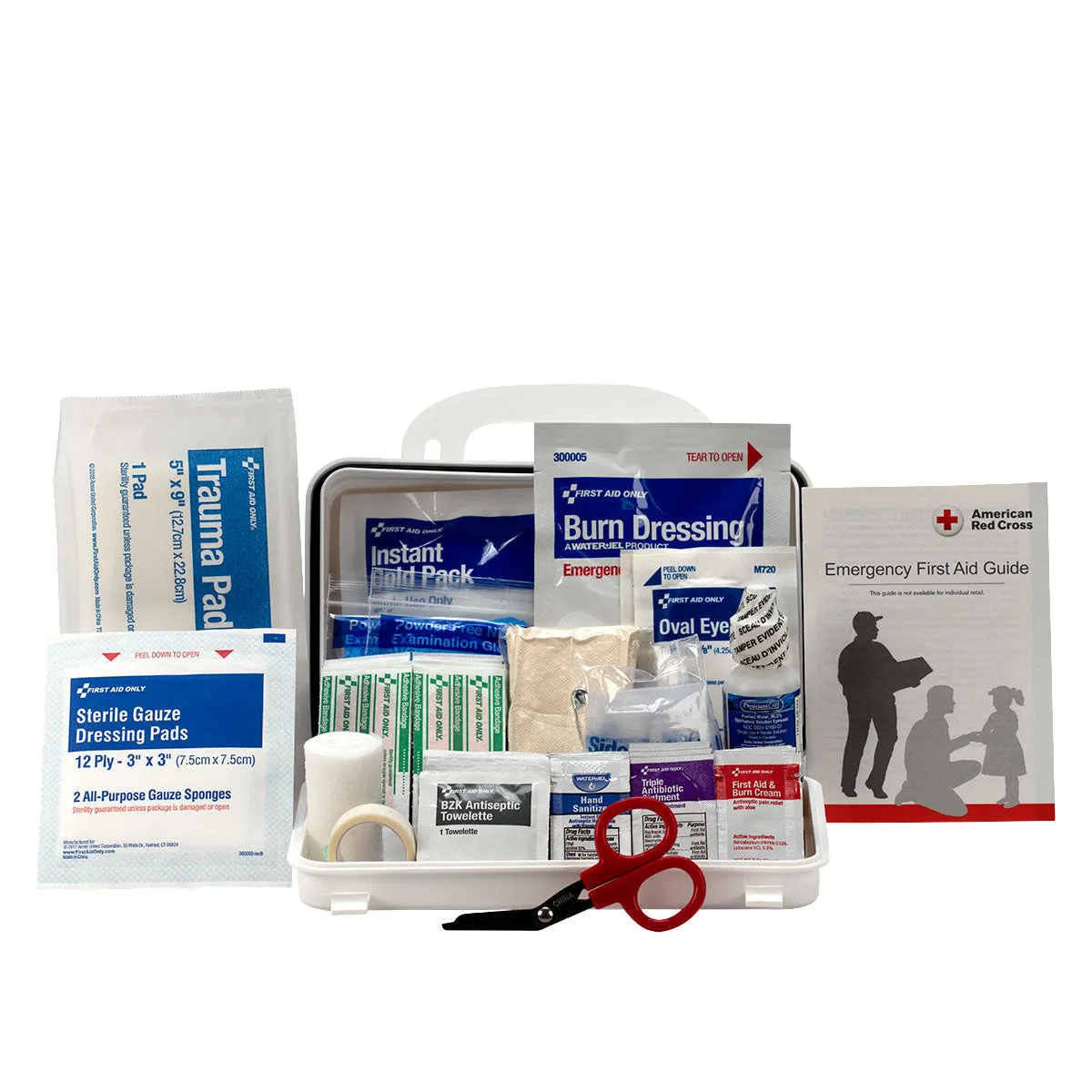 First Aid Only 10 Person ANSI A førstehjelpsskrin 71 deler