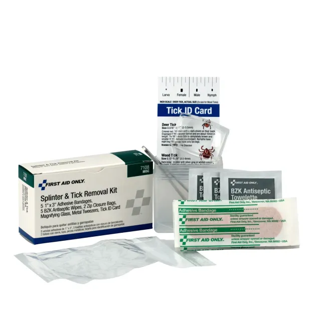First Aid Only Splinter Tick fjerningssett flått splint