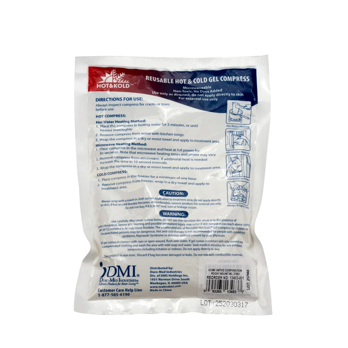 First Aid Only varme/kuldepose 10x15cm gjenbrukbar 12 stk