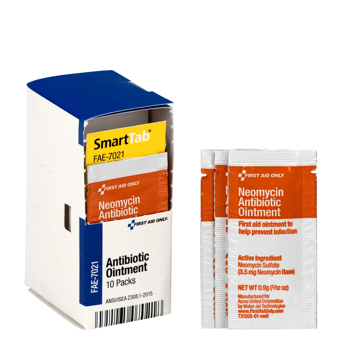 First Aid Only SmartCompliance antibiotisk salve refill 10 stk sår