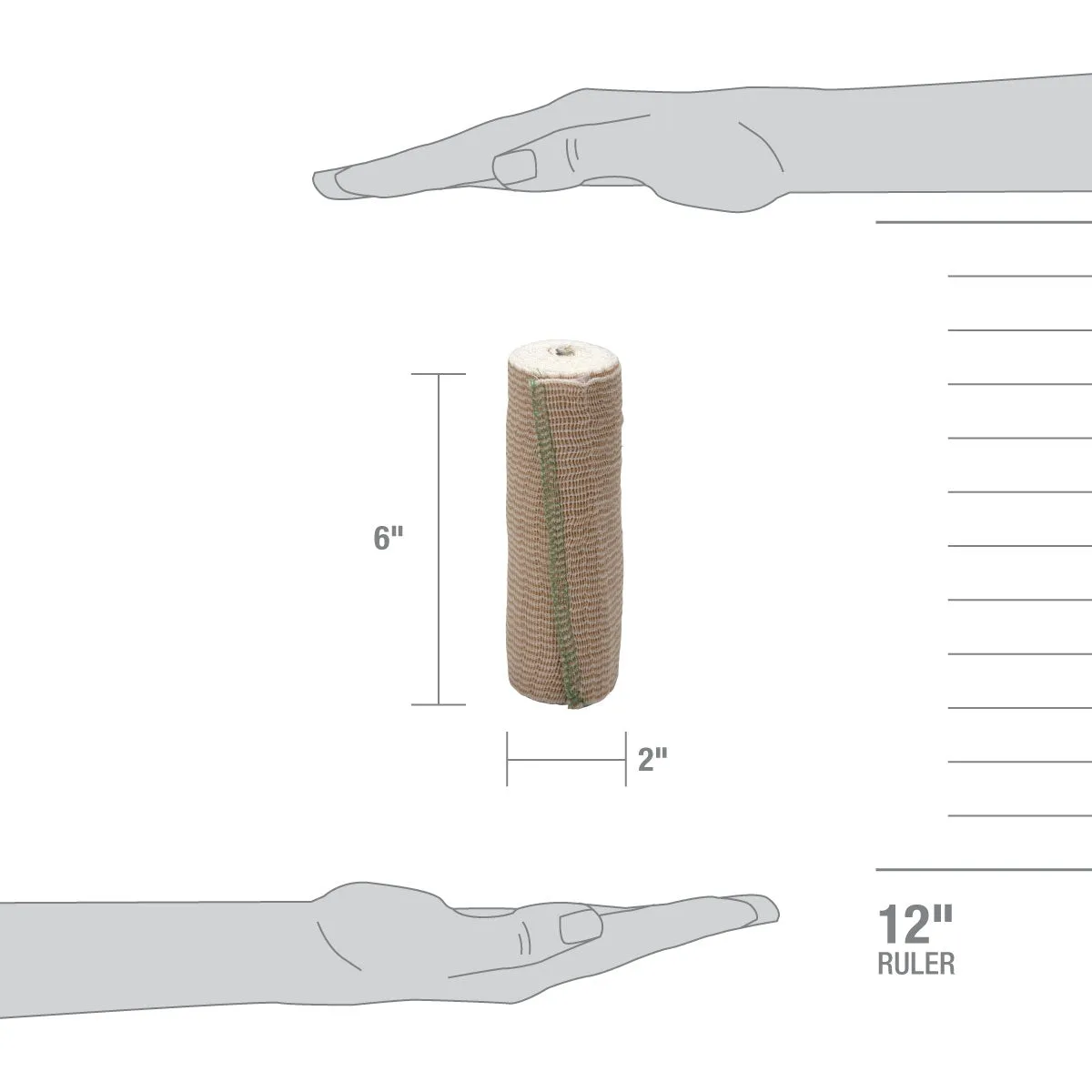 First Aid Only Elastic Wrap elastisk bandasje 15 cm borrelås