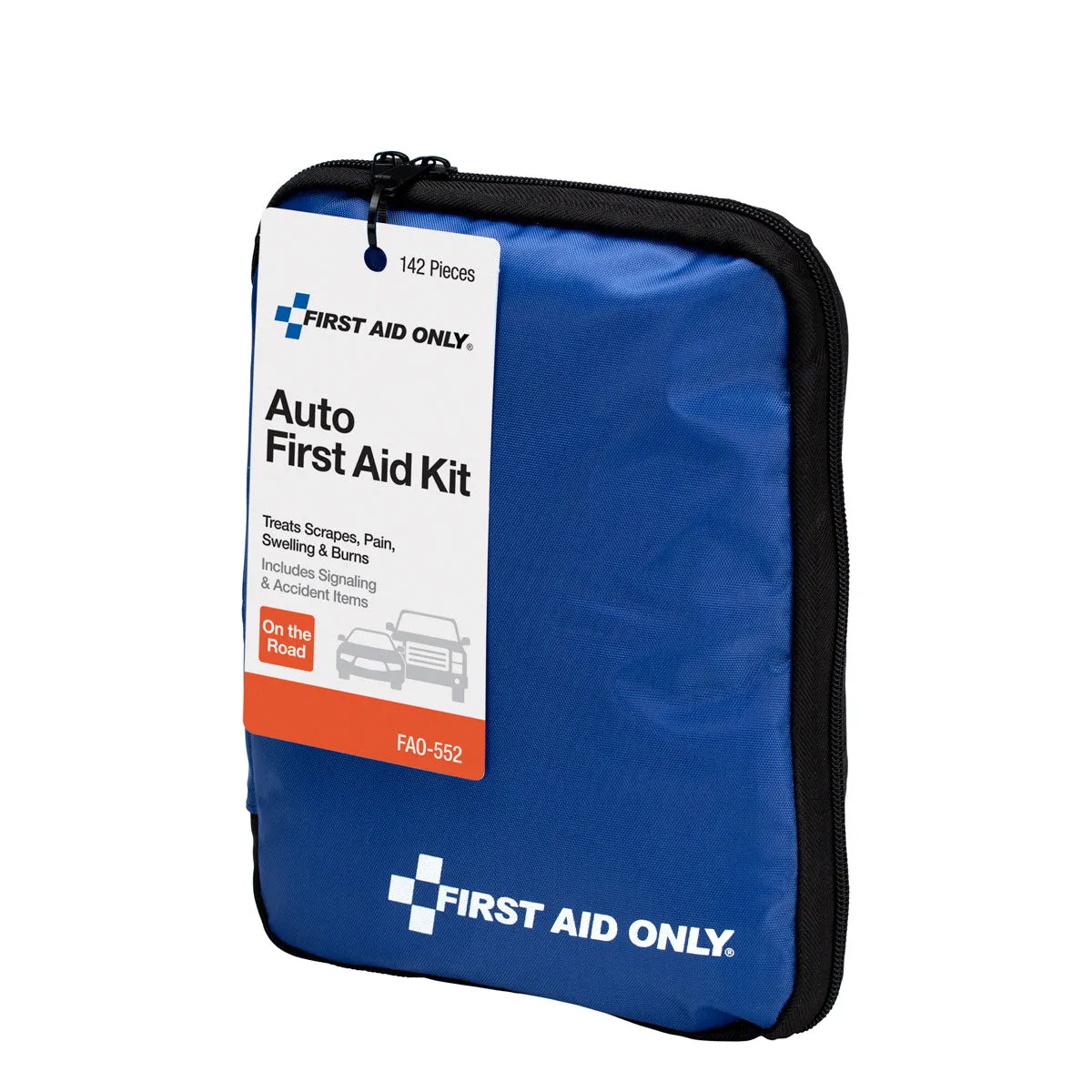 First Aid Only bil førstehjelpsskrin 143 deler stoff