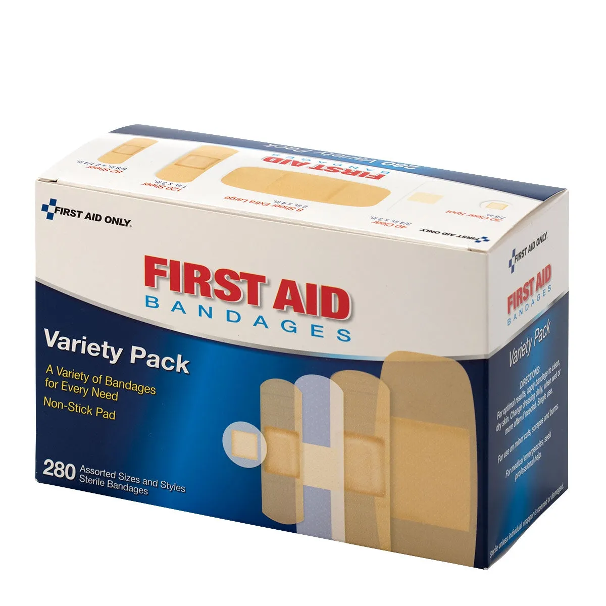 First Aid Only Sheer & Clear plaster 280 stk assortert