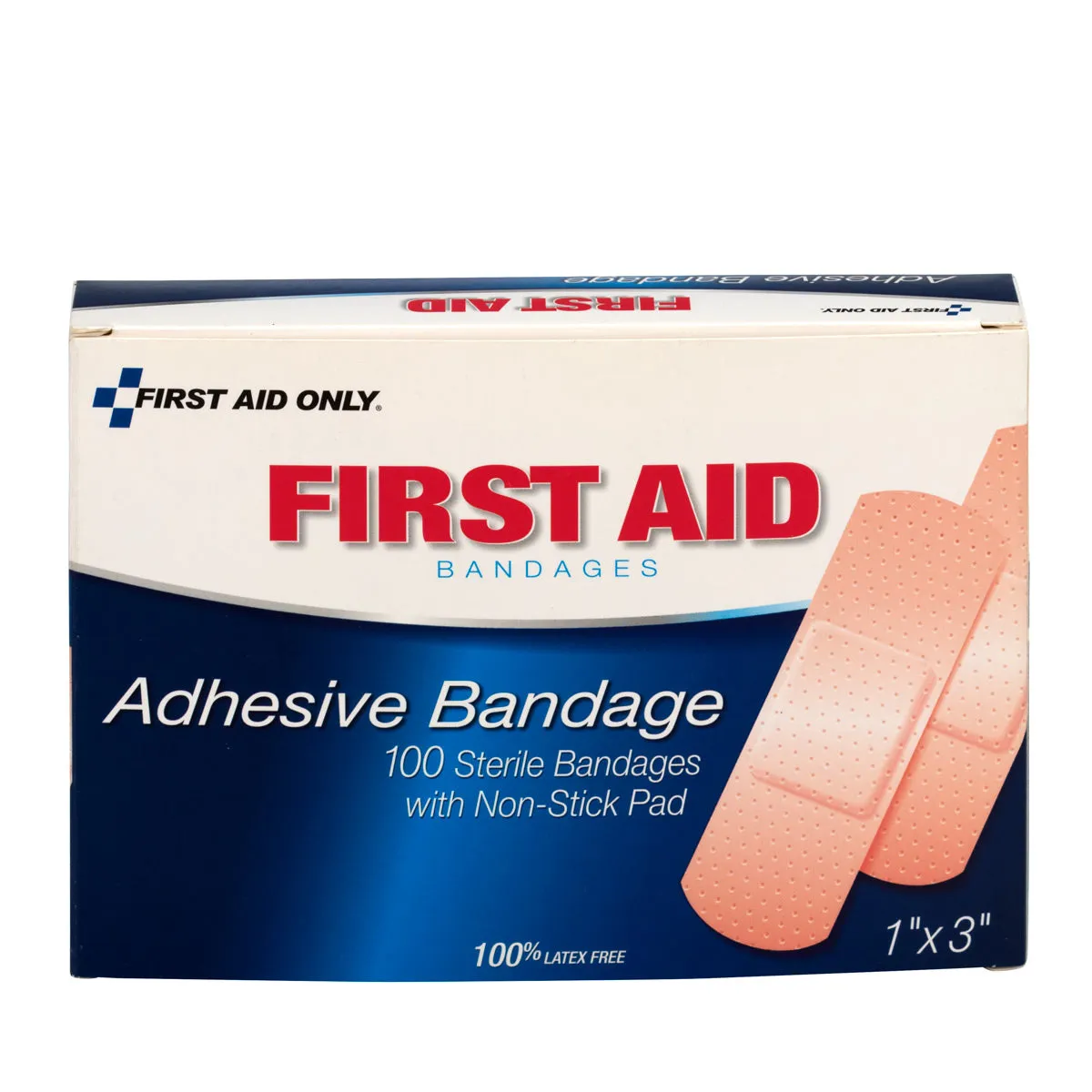 First Aid Only plastplaster 2,5x7,6 cm 100 stk vanntett