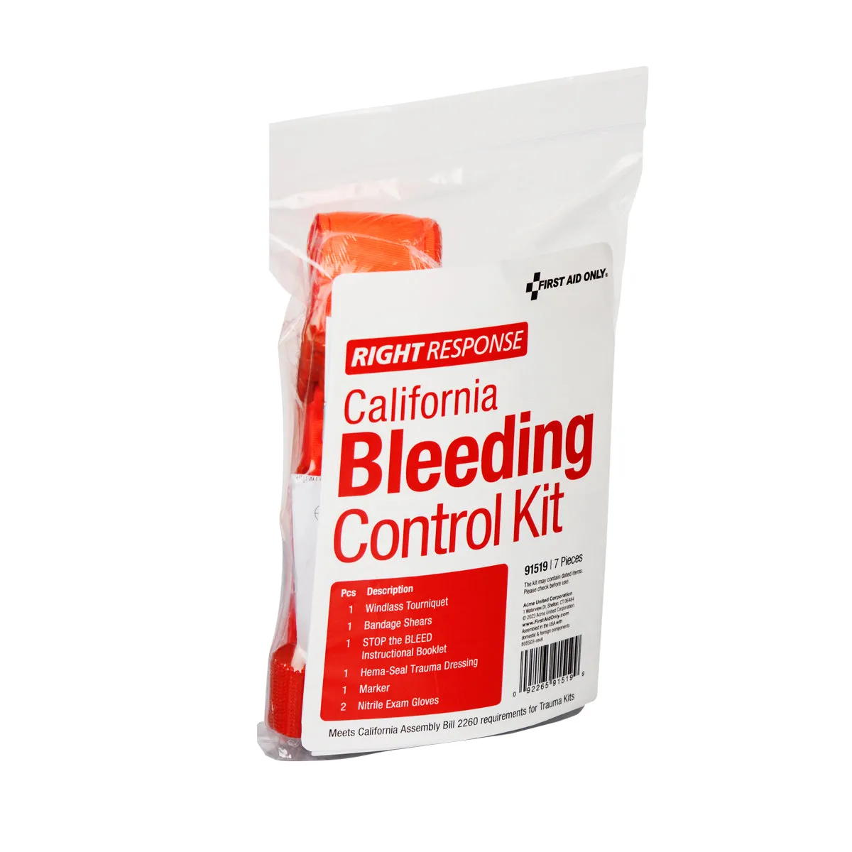 First Aid Only Bleeding Control AB2260 blødningssett plastpose