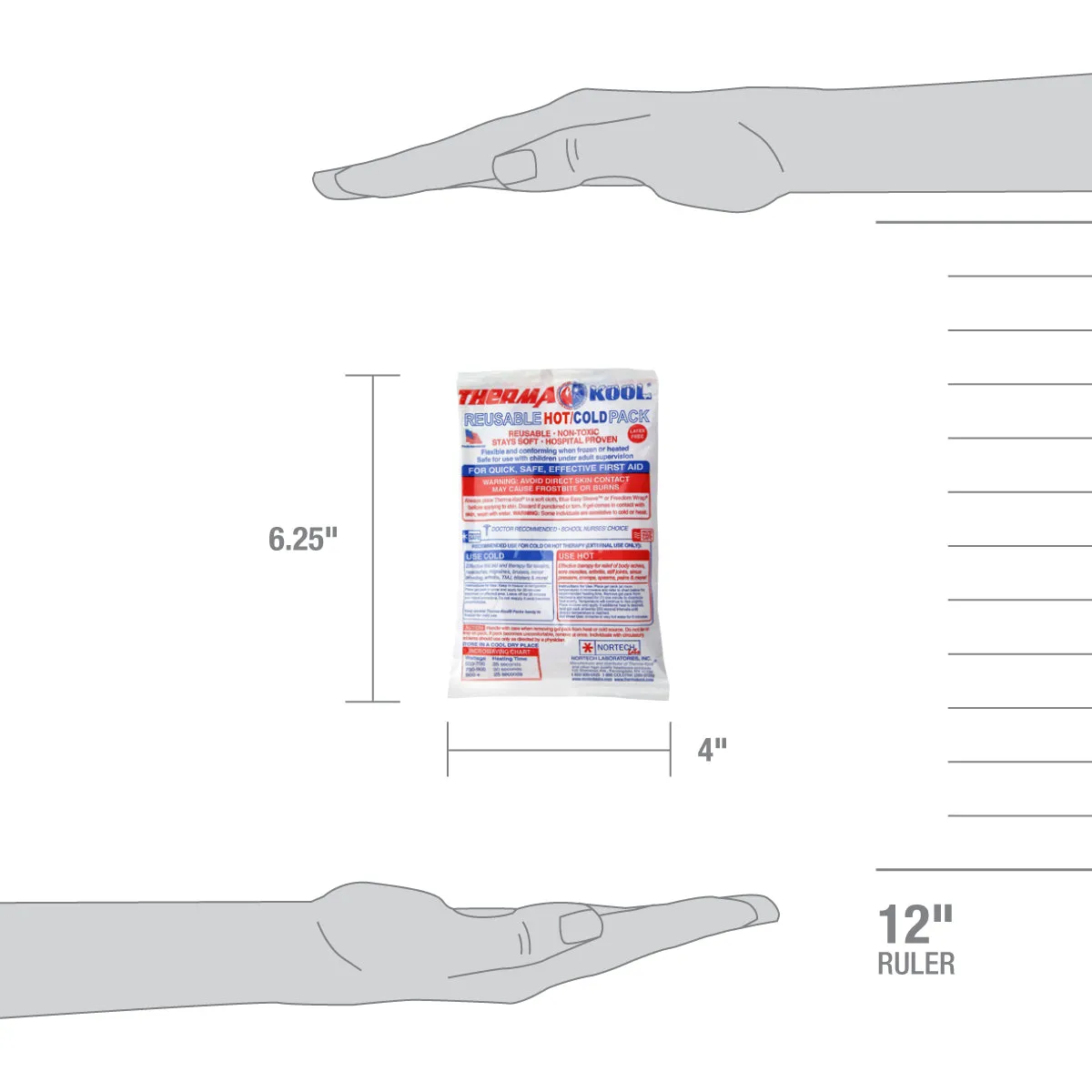 First Aid Only varme/kuldepose 10x15cm gjenbrukbar 12 stk