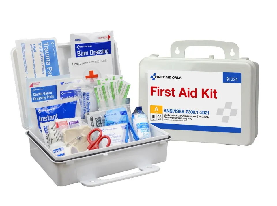 First Aid Only 25 personer ANSI A førstehjelpsskrin 94 deler