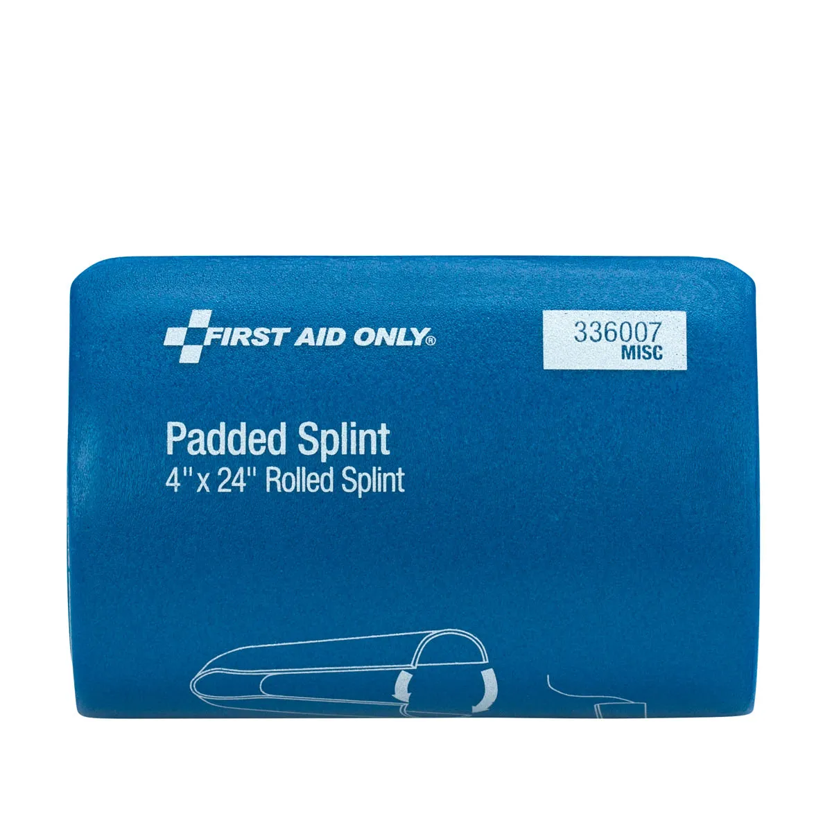 First Aid Only polstret skinne 10x61 cm aluminium formbar