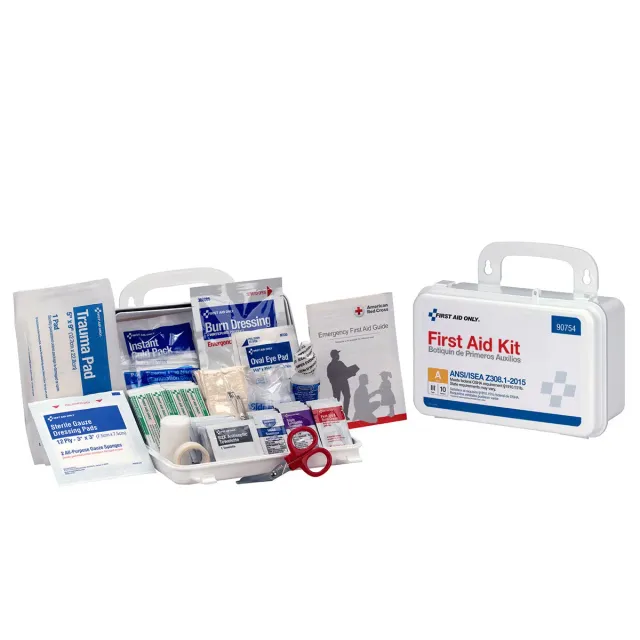 First Aid Only 10 Person ANSI A førstehjelpsskrin 71 deler