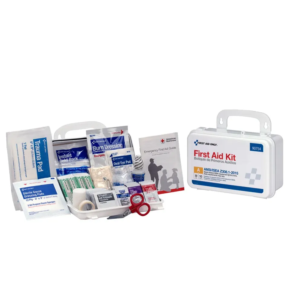 First Aid Only 10 Person ANSI A førstehjelpsskrin 71 deler
