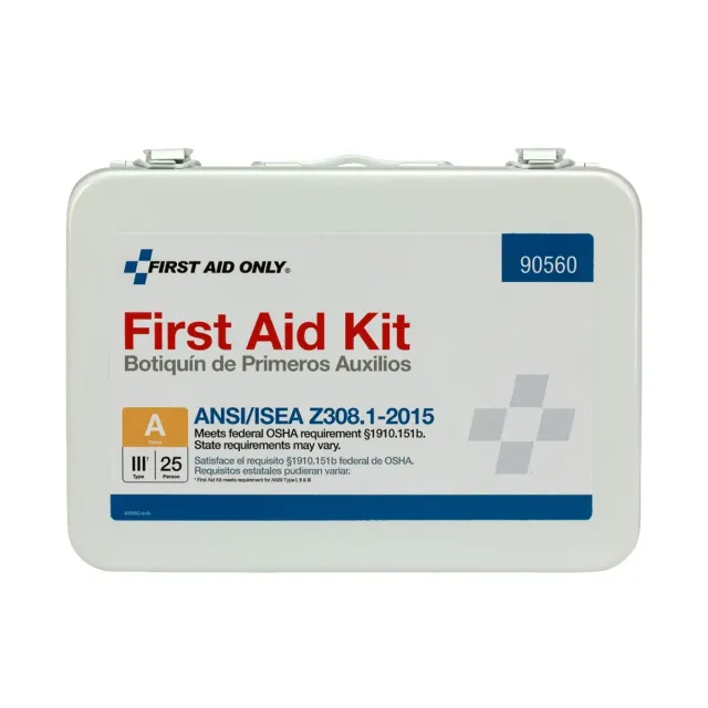 First Aid Only førstehjelpsskrin ANSI A 25 personer metall