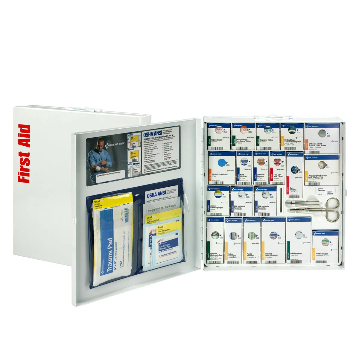 First Aid Only SmartCompliance førstehjelpsskap 50 pers metall