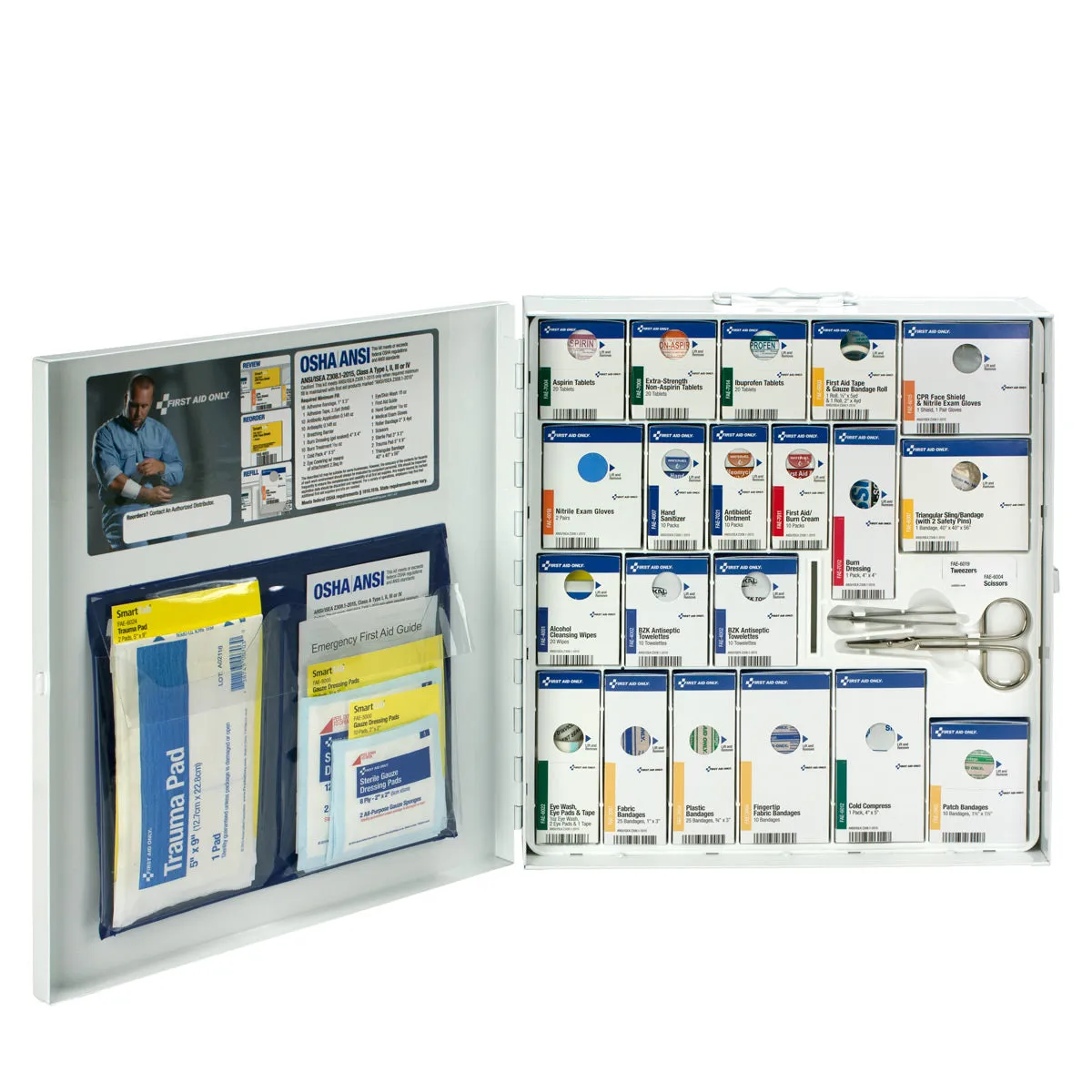 First Aid Only SmartCompliance førstehjelpsskap 50 pers metall